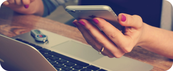 Phone image to illustrate the tools used by advocates at origin8cares